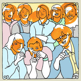Daytrotter has posted a tribute to Bill Doss of the Olivia Tremor Control by the Poison Control Center and our dear friends Brass Bed.  On  our tour with Brass Bed we stopped by Pat Stolley’s new little studio in the basement of the school house where we recorded SAD SOUR FUTURE to cut a few tracks with him…
Olivia Tremor Control is the hugest influence on members of the PCC and Brass Bed so we did a couple of our favorites by them!  It’s with great sadness that we have to release it after the death of our hero Bill Doss but I’m sure heaven has the internet so I hope you think we did good on these for you Bill!
Thanks to Sean and Pat and everyone at Daytrotter.. Go get the session here…
http://www.daytrotter.com/#!/concert/poison-control-center-and-brass-bed/20054882-3738447